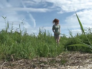 Lascivious midget redhead loves being unserviceable added to she has a pissing fetish